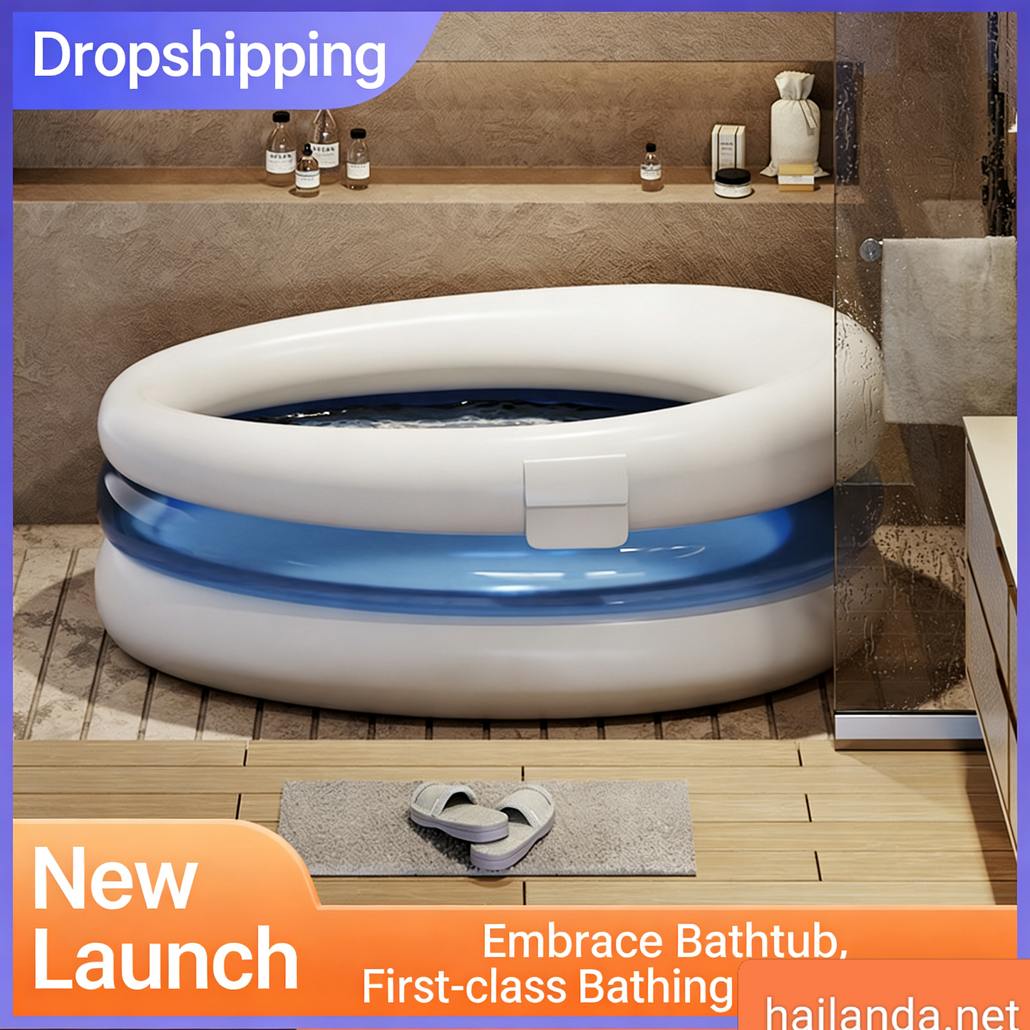 Adult specific foldable inflatable bath tub