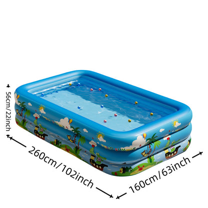 PVC printed children's inflatable swimming pool