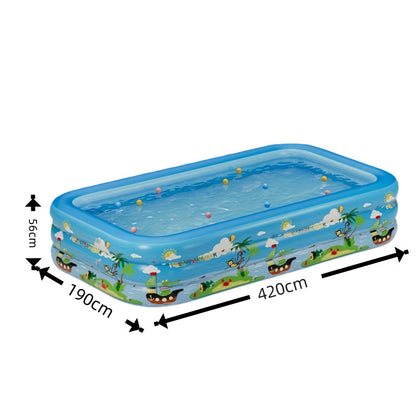 PVC printed children's inflatable swimming pool