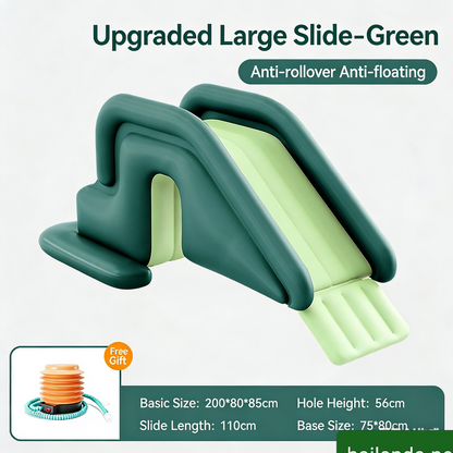 Children's home swimming pool and water slide sunshade supporting equipment