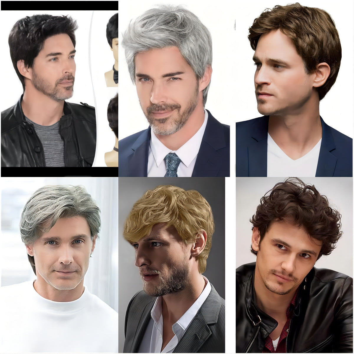 Men's High Temperature Silk Fashion Short Hair