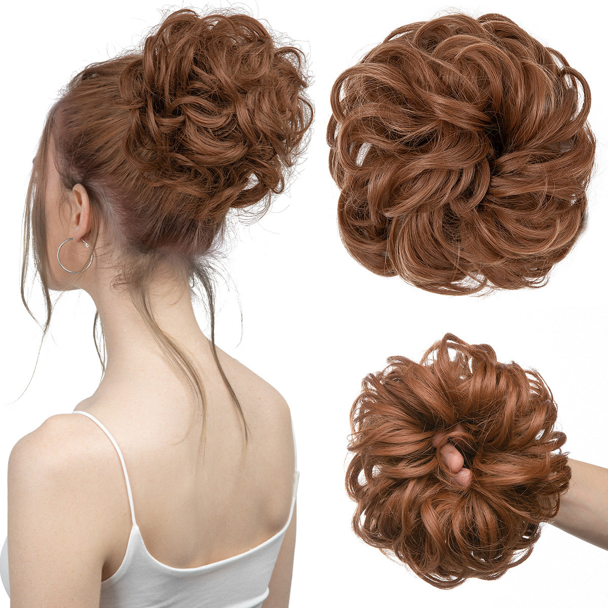 Natural Fluffy Simulated Women's Hair Accessories