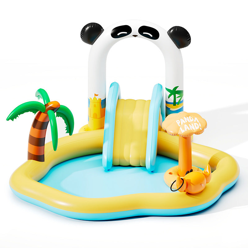 Children's inflatable fountain pool