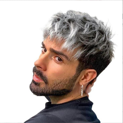 Men's High Temperature Silk Fashion Short Hair