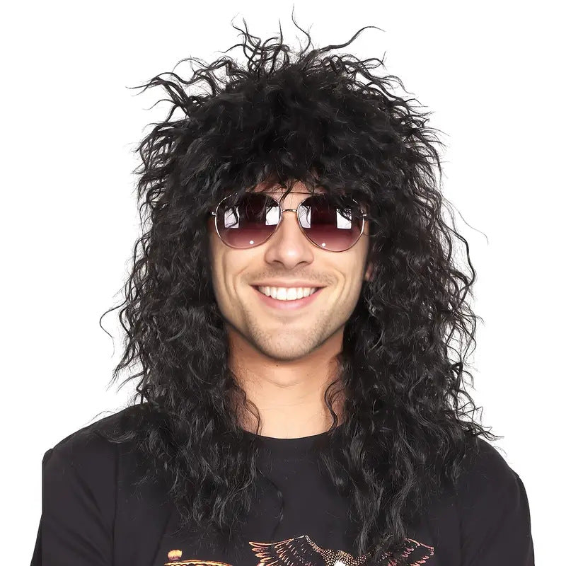 Punk Rock Men's Synthetic Wig Headset