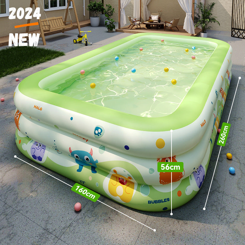 Children's home swimming pool and water slide sunshade supporting equipment