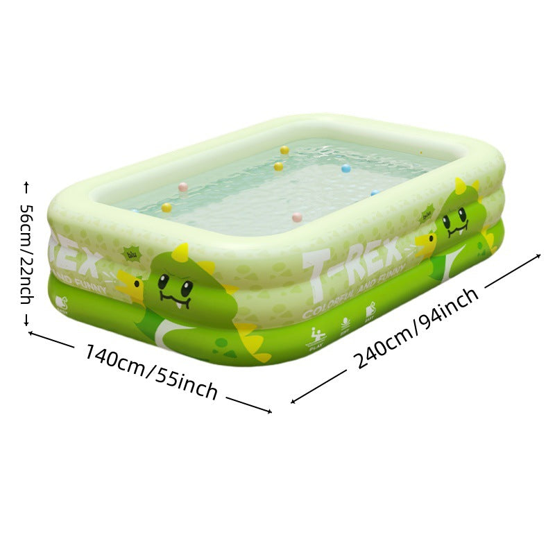 Tyrannosaurus rex printed children's inflatable swimming pool