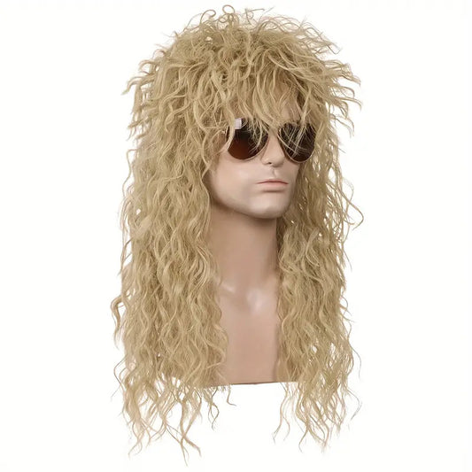 Punk Rock Men's Synthetic Wig Headset