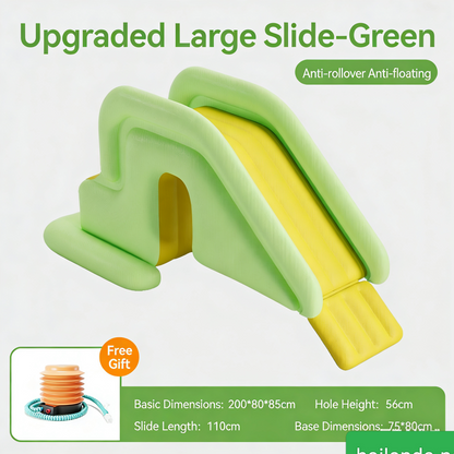 Children's home swimming pool and water slide sunshade supporting equipment