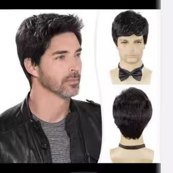 Men's High Temperature Silk Fashion Short Hair
