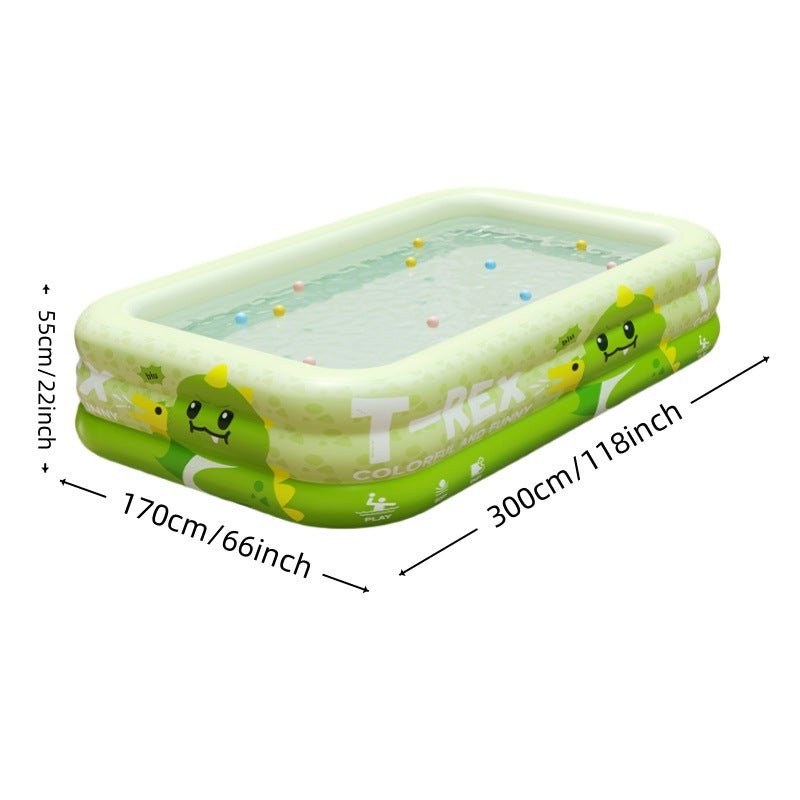Tyrannosaurus rex printed children's inflatable swimming pool
