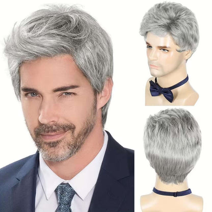 Men's High Temperature Silk Fashion Short Hair