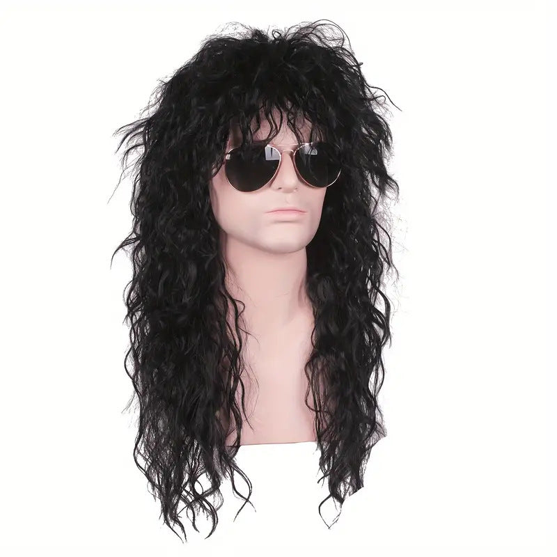 Punk Rock Men's Synthetic Wig Headset