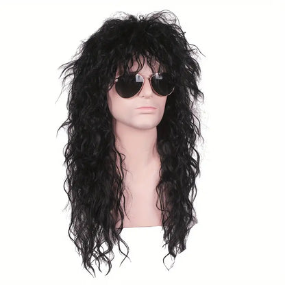Punk Rock Men's Synthetic Wig Headset