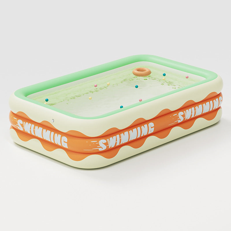 Orange Wave Children's Swimming Pool
