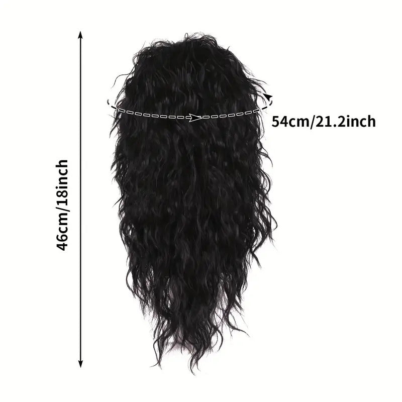 Punk Rock Men's Synthetic Wig Headset